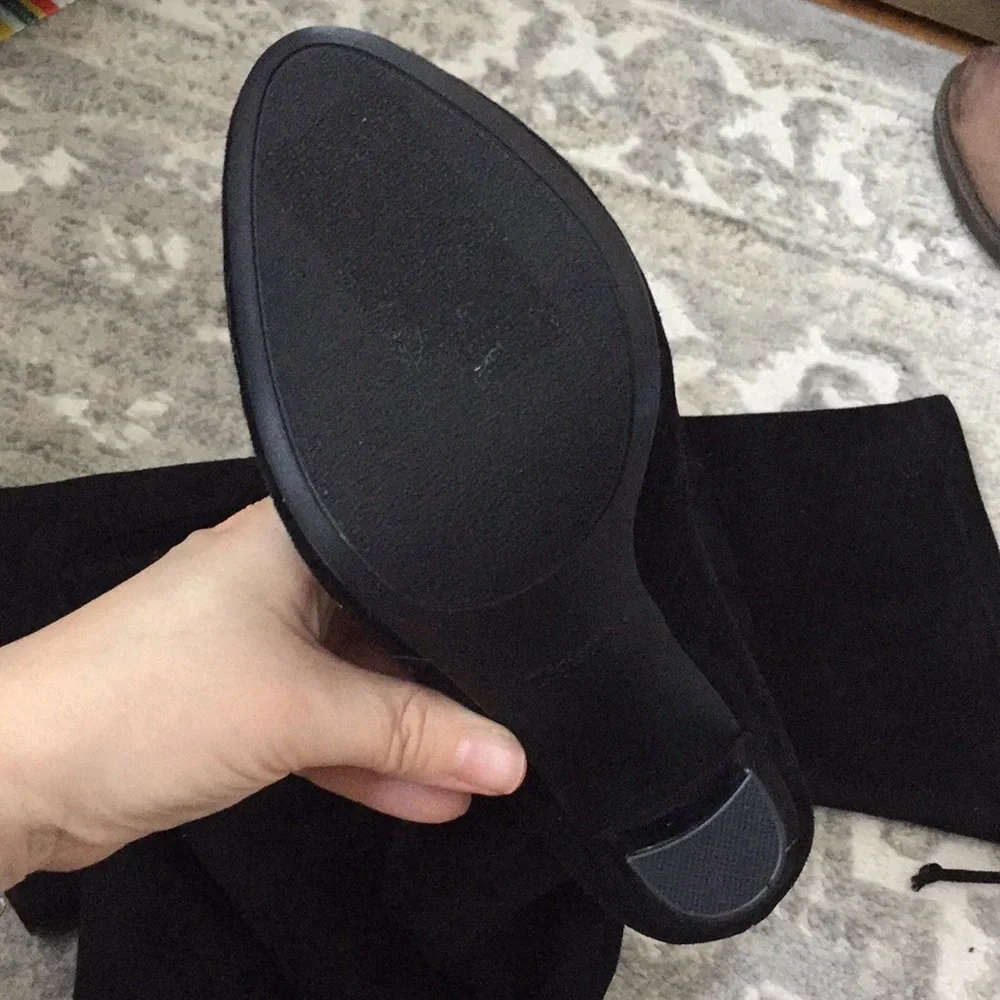 ZIGISOHO Black Over the Knee Boots Sz8/9
